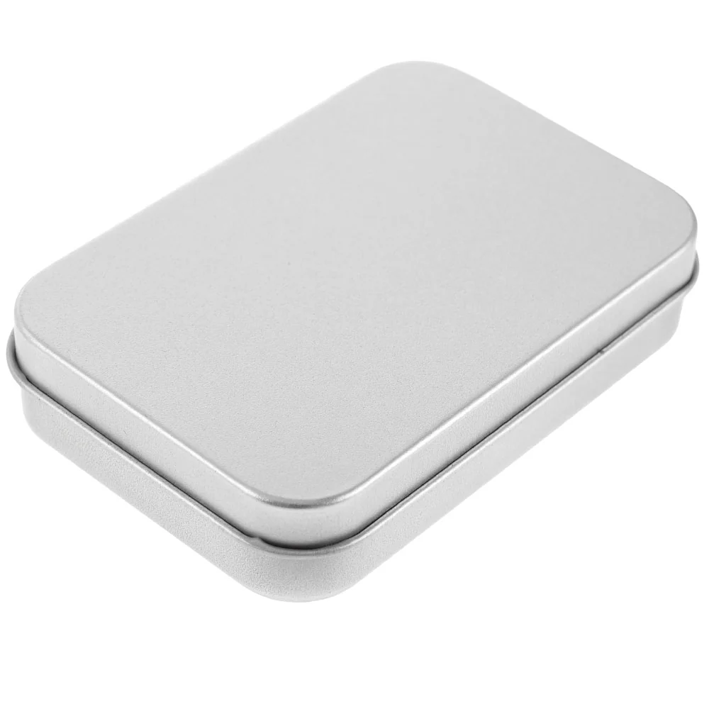 Cutie metalică pătrată – 9x6x2, ideală pentru cadouri